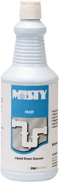 Misty - 32 oz Liquid Drain Cleaner - Unscented, Bottle - Industrial Tool & Supply