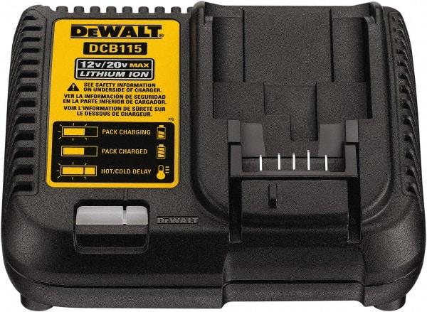 DeWALT - 12 & 20 Volt, 1 Battery Lithium-Ion Power Tool Charger - 1 hr & 30 min to Charge, 12/20 Volt Max Batteries Power Source - Industrial Tool & Supply