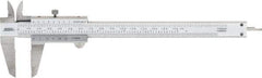 SPI - 0 to 150mm Stainless Steel Vernier Caliper - 0.02mm Graduation, 1.57" Jaw Depth, 0.001" Accuracy, Includes NIST Traceability Certificate - Industrial Tool & Supply
