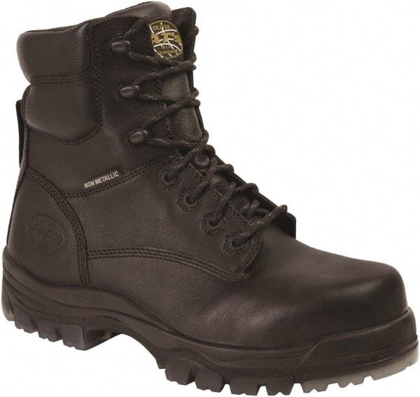 OLIVER - Men's Size 11 Wide Width Composite Work Boot - Black, Leather Upper, Rubber Outsole, 6" High, Lace-Up - Industrial Tool & Supply