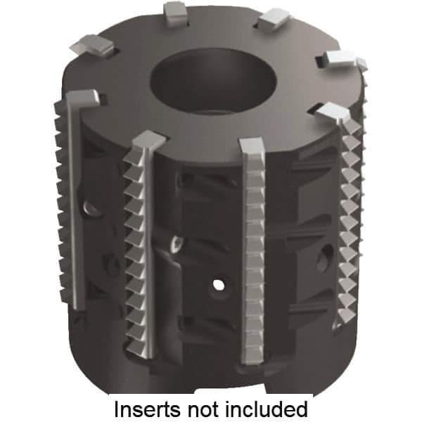 Kennametal - 2.32" Cut Diam, 2" Max Depth of Cut, 1" Arbor Hole Diam, Indexable Thread Mill - Insert Style TM40, 40mm Insert Size, 9 Inserts, Toolholder Style TMS40, 2" OAL - Industrial Tool & Supply