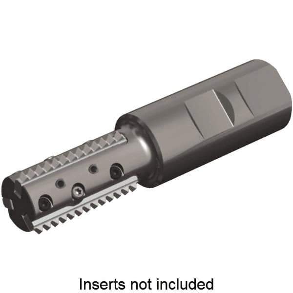 Kennametal - 1.18" Cut Diam, 3.15" Max Depth of Cut, 1-1/4" Shank Diam, Indexable Thread Mill - Insert Style TM40, 40mm Insert Size, 3 Inserts, Toolholder Style TM40, 5.35" OAL - Industrial Tool & Supply