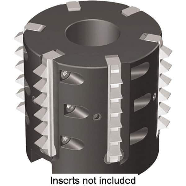 Kennametal - 2.48" Cut Diam, 2" Max Depth of Cut, 1" Arbor Hole Diam, Indexable Thread Mill - Insert Style TM41, 41mm Insert Size, 6 Inserts, Toolholder Style TMS41, 2" OAL - Industrial Tool & Supply