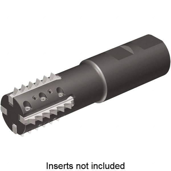 Kennametal - 1.42" Cut Diam, 2.56" Max Depth of Cut, 1-1/4" Shank Diam, Indexable Thread Mill - Insert Style TM41, 41mm Insert Size, 4 Inserts, Toolholder Style TM41, 4.98" OAL - Industrial Tool & Supply