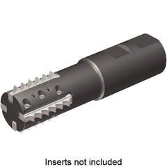 Kennametal - 1.18" Cut Diam, 2.56" Max Depth of Cut, 1-1/4" Shank Diam, Indexable Thread Mill - Insert Style TM41, 41mm Insert Size, 3 Inserts, Toolholder Style TM41, 5" OAL - Industrial Tool & Supply
