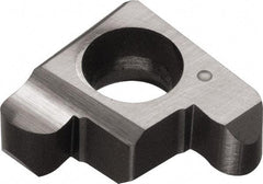 Kyocera - 200GE B Grade PR1025, 2mm Cutting Width Carbide Grooving Insert - 2.2mm Max Depth of Cut, Right Hand, 1mm Corner Radius, TiCN Finish - Industrial Tool & Supply