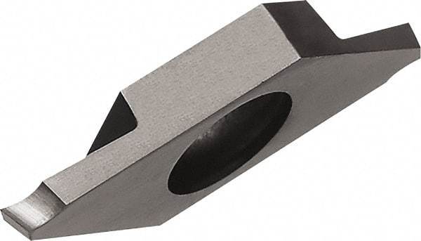 Kyocera - TKF S PR1225 Grade, 0.0197" Cutting Width, Carbide Cutoff Insert - 0° Lead Angle, 0.0012" Cnr Rad, Megacoat Coated - Industrial Tool & Supply