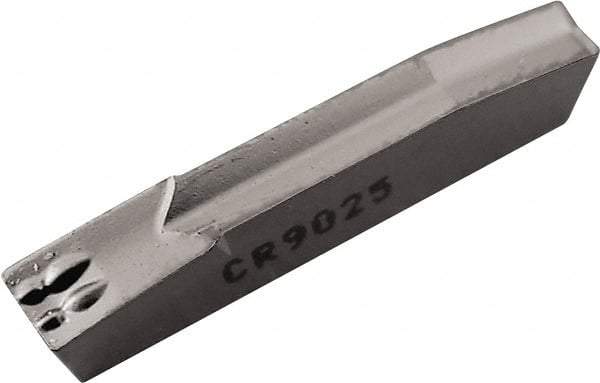 Kyocera - 2.20GM Grade CR9025, 2.2mm Cutting Width Carbide Grooving Insert - Right Hand, Columnar TiCN/TiN Finish - Industrial Tool & Supply