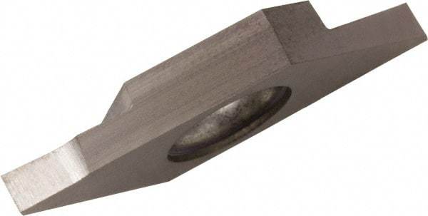 Kyocera - TKF KW10 Grade, 0.0197" Cutting Width, Carbide Cutoff Insert - 0° Lead Angle," Cnr Rad, WC/Co Coated - Industrial Tool & Supply