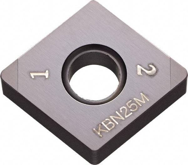 Kyocera - CNGA432 Grade KBN05M CBN Turning Insert - Megacoat Finish, 80° Diamond, 1/2" Inscr Circle, 3/16" Thick, 1/32" Corner Radius - Industrial Tool & Supply