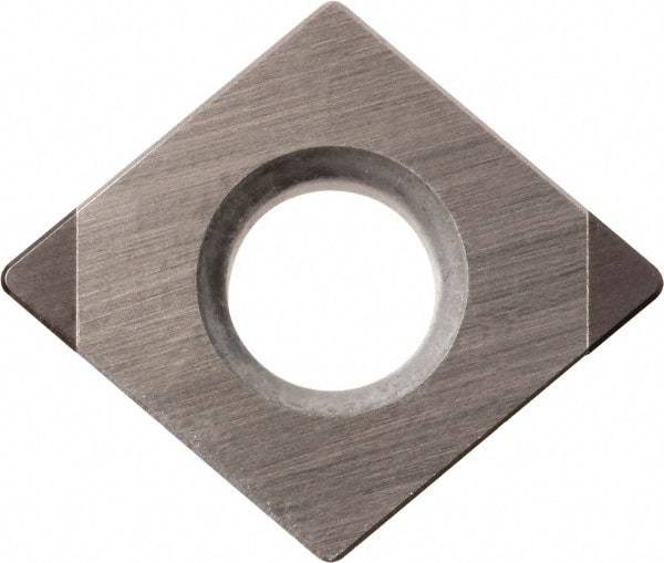 Kyocera - CPGB321 Grade KBN05M CBN Turning Insert - Megacoat Finish, 80° Diamond, 3/8" Inscr Circle, 1/8" Thick, 1/64" Corner Radius - Industrial Tool & Supply