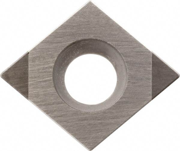 Kyocera - CCMW21.52 Grade KBN05M CBN Turning Insert - Megacoat Finish, 80° Diamond, 1/4" Inscr Circle, 3/32" Thick, 1/32" Corner Radius - Industrial Tool & Supply