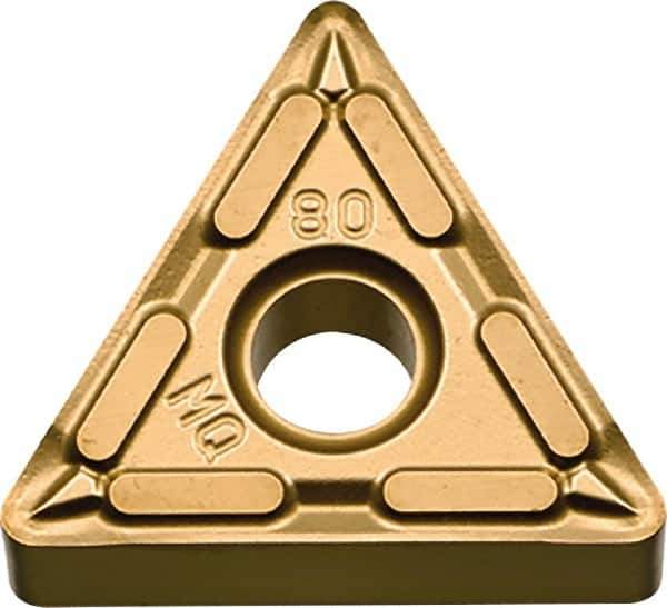 Kyocera - TNMG331 MQ Grade CA6515 Carbide Turning Insert - TiCN/Al2O3/TiN Finish, 60° Triangle, 3/8" Inscr Circle, 3/16" Thick, 1/64" Corner Radius - Industrial Tool & Supply