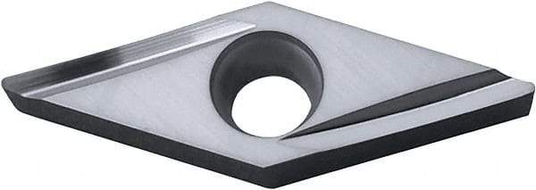 Kyocera - VBGT220.2 Y Grade PR1225 Carbide Turning Insert - Megacoat Finish, 35° Diamond, 1/4" Inscr Circle, 1/8" Thick, 0.004" Corner Radius - Industrial Tool & Supply