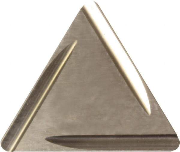 Kyocera - TPGR321 B Grade KW10 Carbide Turning Insert - Uncoated, 60° Triangle, 3/8" Inscr Circle, 1/8" Thick, 1/64" Corner Radius - Industrial Tool & Supply