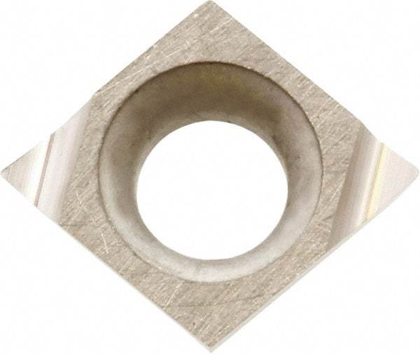 Kyocera - CCGT110905 F Grade KW10 Carbide Turning Insert - Uncoated, 80° Diamond, 3.5052mm Inscr Circle, 1.397mm Thick, 0.2032mm Corner Radius - Industrial Tool & Supply