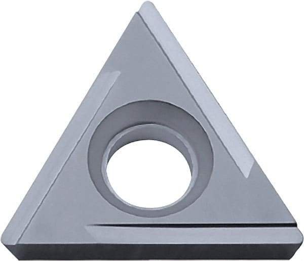 Kyocera - TPGH221 H Grade PV720 Cermet Turning Insert - TiCN (Megacoat Nano) Finish, 60° Triangle, 1/4" Inscr Circle, 1/8" Thick, 1/64" Corner Radius - Industrial Tool & Supply