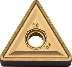 Kyocera - TNMG332 MU Grade SW05 Carbide Turning Insert - Uncoated, 60° Triangle, 3/8" Inscr Circle, 3/16" Thick, 1/32" Corner Radius - Industrial Tool & Supply