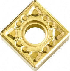 Kyocera - SNMG433 MS Grade CA6525 Carbide Turning Insert - TiCN/Al2O3/TiN Finish, 90° Square, 1/2" Inscr Circle, 3/16" Thick, 3/64" Corner Radius - Industrial Tool & Supply