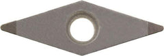 Kyocera - VBGW221 Grade KBN05M CBN Turning Insert - Megacoat Finish, 35° Diamond, 1/4" Inscr Circle, 1/8" Thick, 1/64" Corner Radius - Industrial Tool & Supply