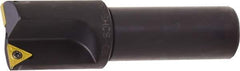 Kyocera - 0.755 Inch Diameter, Interchangeable Pilot, Weldon Flat 3/4 Inch Shank Diameter, 2 Inserts, Indexable Counterbore - 3-1/4 Inch Overall Length, TCMT 18151 Insert - Industrial Tool & Supply