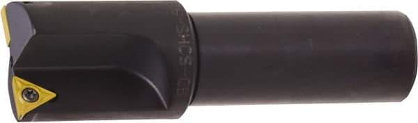 Kyocera - 0.676 Inch Diameter, Interchangeable Pilot, Weldon Flat 3/4 Inch Shank Diameter, 1 Insert, Indexable Counterbore - 2.9 Inch Overall Length, TCMT 18151 Insert - Industrial Tool & Supply
