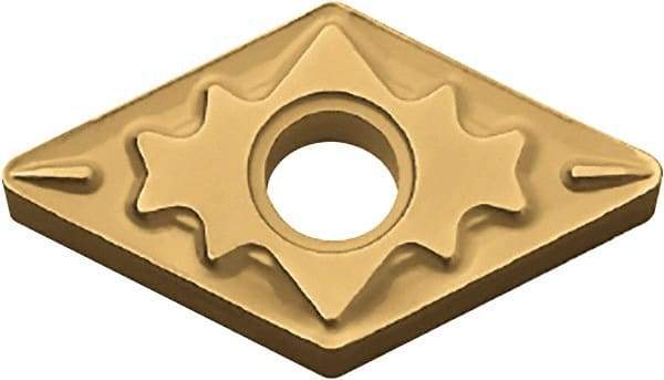 Kyocera - DNMG441 HQ Grade CA510 Carbide Turning Insert - TiCN/Al2O3/TiN Finish, 55° Diamond, 1/2" Inscr Circle, 1/4" Thick, 1/64" Corner Radius - Industrial Tool & Supply