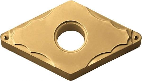 Kyocera - DNMG430.5 GP Grade PV720 Cermet Turning Insert - TiCN (Megacoat Nano) Finish, 55° Diamond, 1/2" Inscr Circle, 3/16" Thick, 0.008" Corner Radius - Industrial Tool & Supply