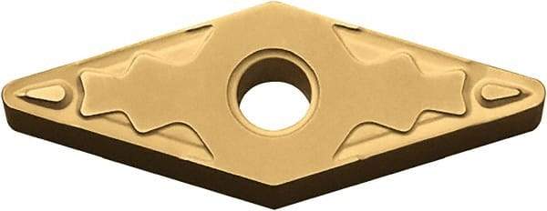 Kyocera - VNMG331 HQ Grade PV720 Cermet Turning Insert - TiCN (Megacoat Nano) Finish, 35° Diamond, 3/8" Inscr Circle, 3/16" Thick, 1/64" Corner Radius - Industrial Tool & Supply