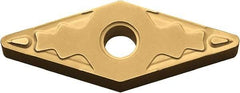Kyocera - VNMG331 HQ Grade PV720 Cermet Turning Insert - TiCN (Megacoat Nano) Finish, 35° Diamond, 3/8" Inscr Circle, 3/16" Thick, 1/64" Corner Radius - Industrial Tool & Supply