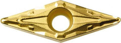 Kyocera - VBMT220.5 PP Grade PV720 Cermet Turning Insert - TiCN (Megacoat Nano) Finish, 35° Diamond, 1/4" Inscr Circle, 1/8" Thick, 0.008" Corner Radius - Industrial Tool & Supply