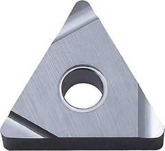 Kyocera - TNEG331 SSF Grade PV720 Cermet Turning Insert - TiCN (Megacoat Nano) Finish, 60° Triangle, 3/8" Inscr Circle, 3/16" Thick, 1/64" Corner Radius - Industrial Tool & Supply