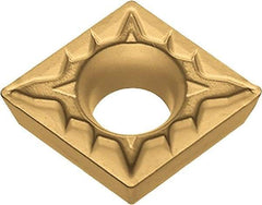 Kyocera - CPMT2.51.51 XP Grade PV720 Cermet Turning Insert - TiCN (Megacoat Nano) Finish, 80° Diamond, 5/16" Inscr Circle, 3/32" Thick, 1/64" Corner Radius - Industrial Tool & Supply