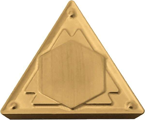 Kyocera - TPMR321 HQ Grade CA515 Carbide Turning Insert - TiCN/Al2O3/TiN Finish, 60° Triangle, 3/8" Inscr Circle, 1/8" Thick, 1/64" Corner Radius - Industrial Tool & Supply