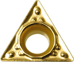 Kyocera - TPMT221 HQ Grade CA510 Carbide Turning Insert - TiCN/Al2O3/TiN Finish, 60° Triangle, 1/4" Inscr Circle, 1/8" Thick, 1/64" Corner Radius - Industrial Tool & Supply