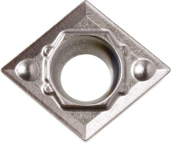 Kyocera - CCMT32.51 HQ Grade CA6515 Carbide Turning Insert - TiCN/Al2O3/TiN Finish, 80° Diamond, 3/8" Inscr Circle, 5/32" Thick, 1/64" Corner Radius - Industrial Tool & Supply