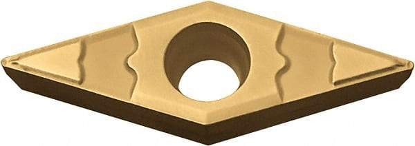 Kyocera - VBMT221 GP Grade CA510 Carbide Turning Insert - TiCN/Al2O3/TiN Finish, 35° Diamond, 1/4" Inscr Circle, 1/8" Thick, 1/64" Corner Radius - Industrial Tool & Supply