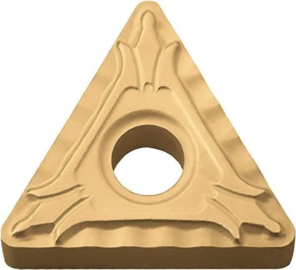 Kyocera - TNMG331 XP Grade PV720 Cermet Turning Insert - TiCN (Megacoat Nano) Finish, 60° Triangle, 3/8" Inscr Circle, 3/16" Thick, 1/64" Corner Radius - Industrial Tool & Supply