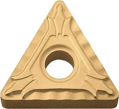 Kyocera - TNMG331 XP Grade PV720 Cermet Turning Insert - TiCN (Megacoat Nano) Finish, 60° Triangle, 3/8" Inscr Circle, 3/16" Thick, 1/64" Corner Radius - Industrial Tool & Supply