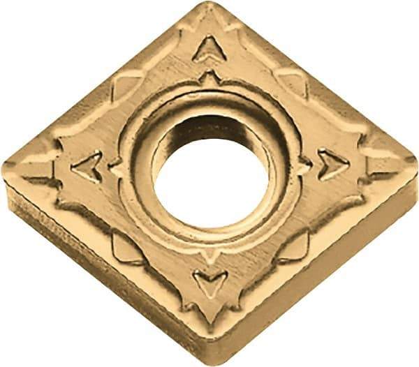 Kyocera - CNMG432 WP Grade CA510 Carbide Turning Insert - TiCN/Al2O3/TiN Finish, 80° Diamond, 1/2" Inscr Circle, 3/16" Thick, 1/32" Corner Radius - Industrial Tool & Supply