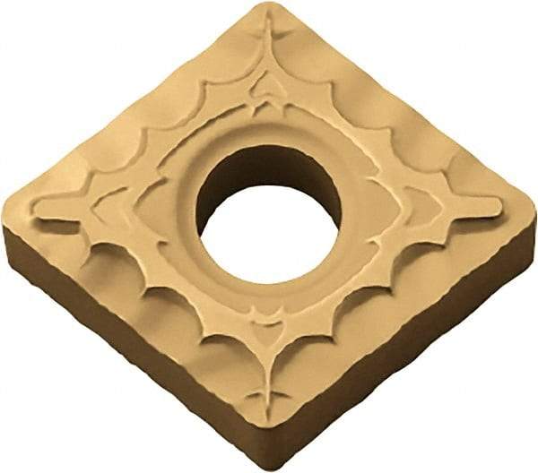 Kyocera - CNMG431 XQ Grade PV720 Cermet Turning Insert - TiCN (Megacoat Nano) Finish, 80° Diamond, 1/2" Inscr Circle, 3/16" Thick, 1/64" Corner Radius - Industrial Tool & Supply