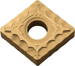 Kyocera - CNMG431 XQ Grade PV720 Cermet Turning Insert - TiCN (Megacoat Nano) Finish, 80° Diamond, 1/2" Inscr Circle, 3/16" Thick, 1/64" Corner Radius - Industrial Tool & Supply