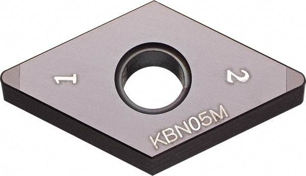 Kyocera - DNGA431 Grade KBN05M CBN Turning Insert - Megacoat Finish, 55° Diamond, 1/2" Inscr Circle, 3/16" Thick, 1/64" Corner Radius - Industrial Tool & Supply