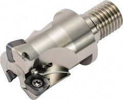 Kyocera - 40mm Cut Diam, 1.5mm Max Depth, M16 Modular Connection Indexable High-Feed End Mill - Screw Holding Method, SOMT 100420ER-.. Insert, MFH Toolholder, Through Coolant - Industrial Tool & Supply