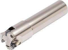 Kyocera - 38.1mm Cut Diam, 1.4986mm Max Depth, 1-1/2" Shank Diam, Weldon Shank Indexable High-Feed End Mill - Screw Holding Method, SOMT 100420ER-.. Insert, MFH Toolholder, Through Coolant - Industrial Tool & Supply