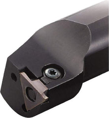 Kyocera - KIGBA, Internal, Right Hand, 0.12" Max Depth of Cut, 0.02 to 0.19" Groove Width, Indexable Grooving Tool Holder - GBA32R/L.. Insert Compatibility, 0.92" Shank Width, 9" OAL - Industrial Tool & Supply