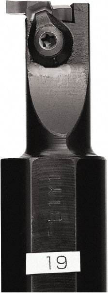 Kyocera - GIV, Internal, Right Hand, 2.2mm Max Depth of Cut, 0.031 to 0.122" Groove Width, Indexable Grooving Tool Holder - GV.. 020A Insert Compatibility, 19mm Shank Width, 160mm OAL - Industrial Tool & Supply