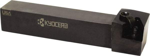 Kyocera - MTGN, Left Hand Cut, 90° Lead Angle, 3/4" Shank Height x 3/4" Shank Width, Negative Rake Indexable Turning Toolholder - 4-1/2" OAL, TN.. 33.. Insert Compatibility, Series MTGN - Industrial Tool & Supply