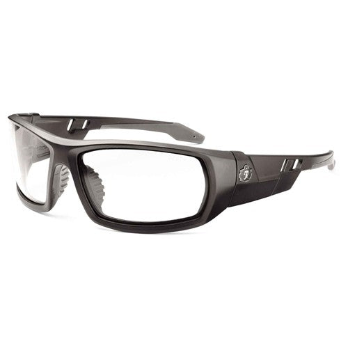 Odin Clear Lens Matte Black Safety Glasses - Industrial Tool & Supply