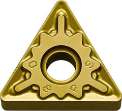 Kyocera - TNMG333 PS Grade CA515 Carbide Turning Insert - TiCN/Al2O3/TiN Finish, 60° Triangle, 3/8" Inscr Circle, 3/16" Thick, 3/64" Corner Radius - Industrial Tool & Supply